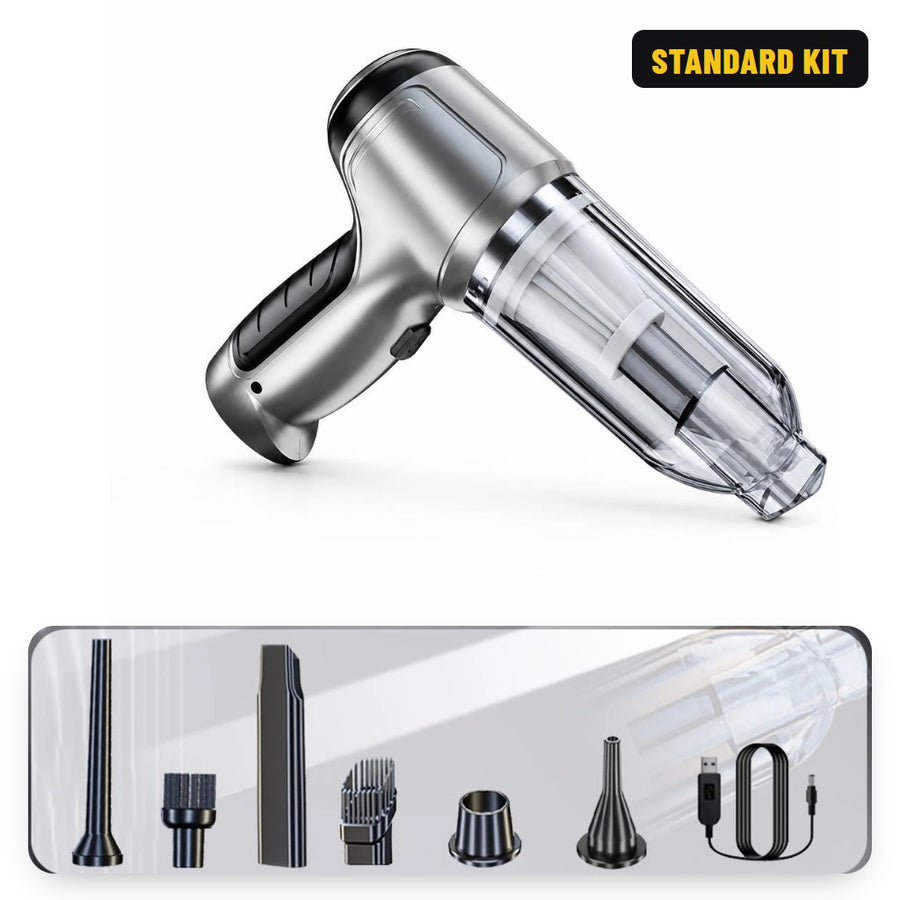 Standard kit: CleanSpace 4-in-1 vacuum with 6 attachments and USB charging cable