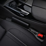 VoltDesk seat gap filler installed between car seat and console