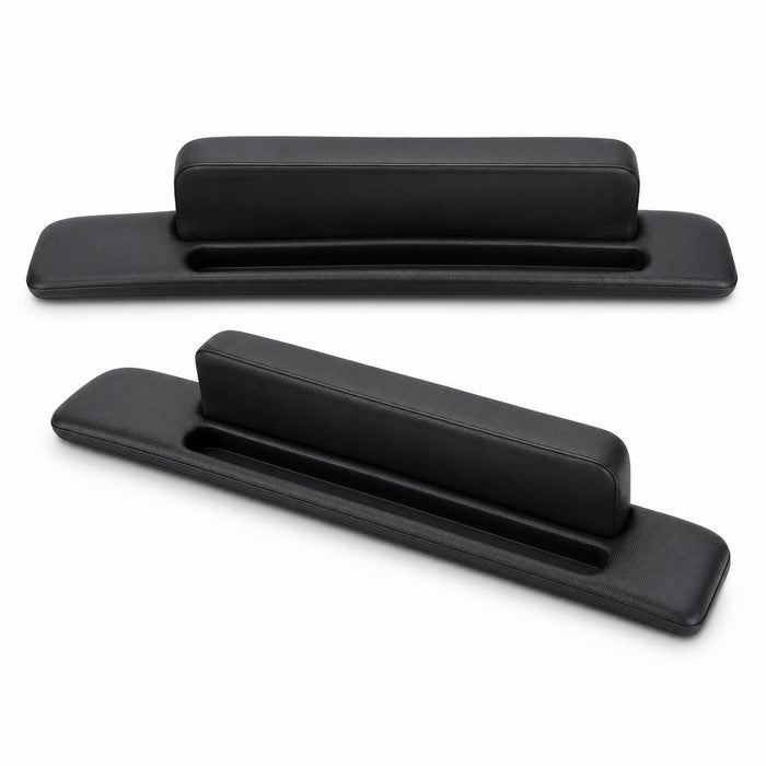 VoltDesk PU leather car seat gap fillers 2-pack on white background