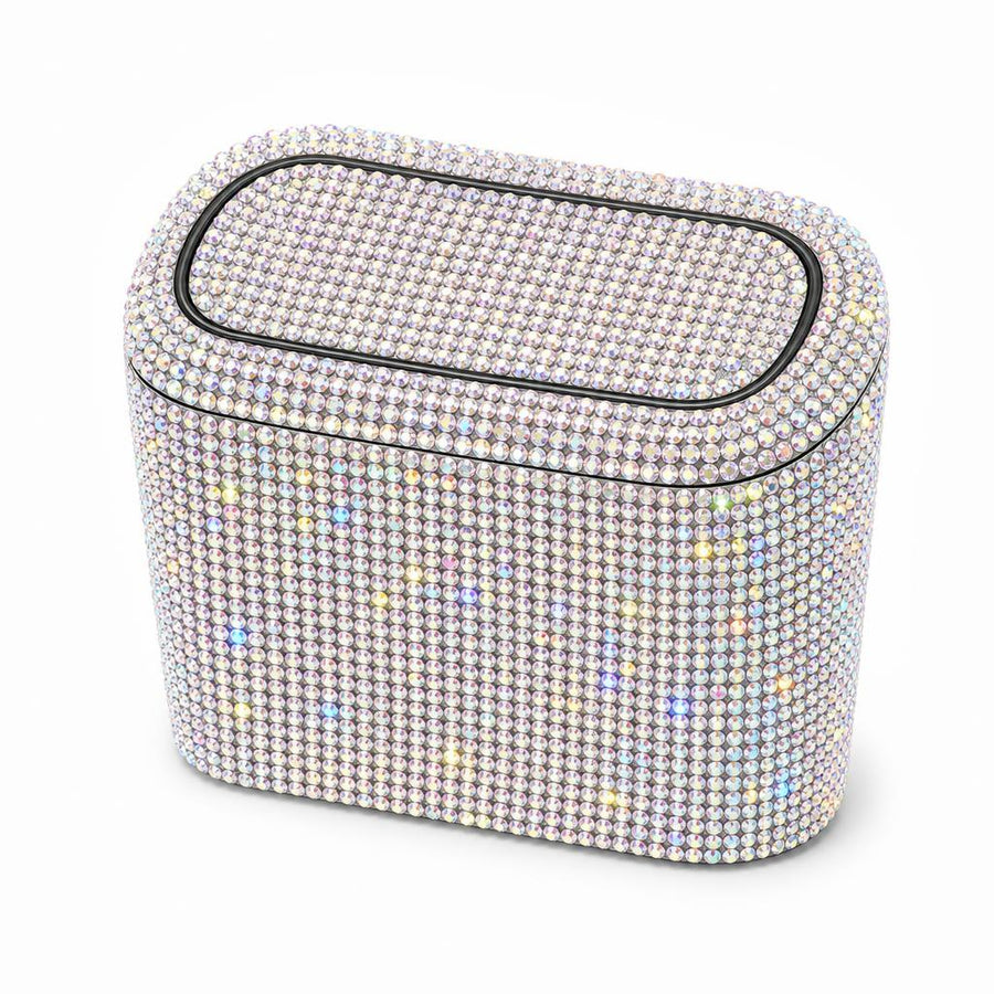 CleanSpace car trash can in colorful stone rhinestone crystal
