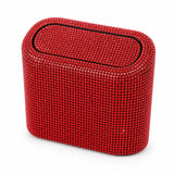 VoltDesk car trash can — Red Stone rhinestone crystal