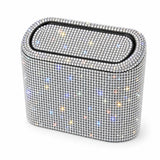 VoltDesk car trash can — White Stone rhinestone crystal